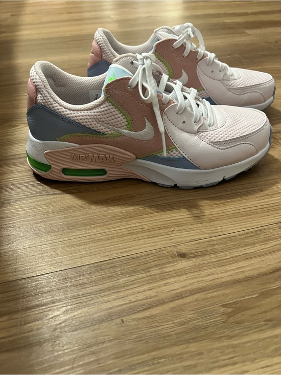 Nike Shoes - Nike Women’s Pastel Pink & Blue Air Max Sneakers with Green Accents